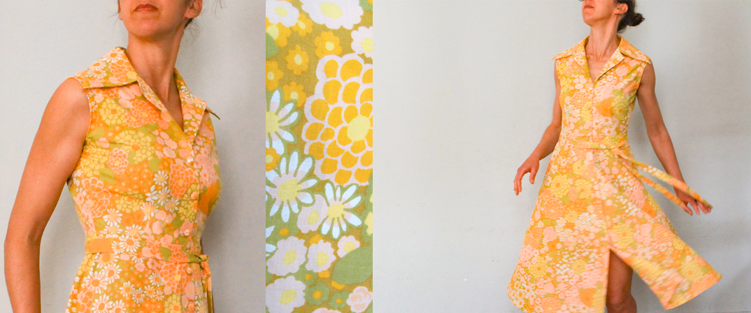 slide robe chemise vintage tissumi